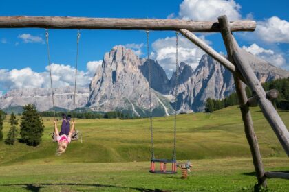 Girl on Swing