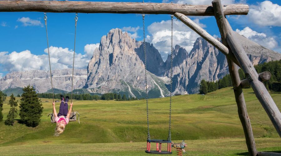 Girl on Swing