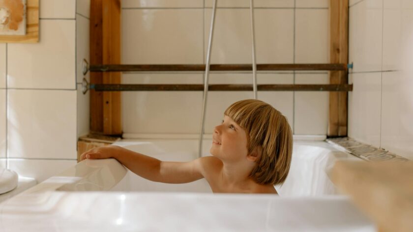 A Boy in a Bathtub